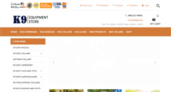 Desktop Screenshot of k9-equipment-store.com